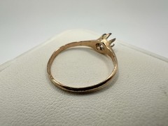 Antique Victorian Gold Fill? Claw Prong Setting Ring SZ6.75 Repair No Stone Read