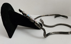 VINTAGE YSL YVES SAINT LAURENT AURORA BOREALIS V NECKLACE Great Condition!!