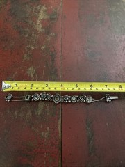 Vintage Slide Charm Bracelet Gold tone Lovely detailed charms/varied Stones
