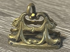 Antique Jewelry Vintage Necklace Pendant Pocket Watch Fob Gold Dolphin Charm