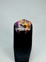 Lions International Abstract Raindown Ring Size 4.25 Vintage Lucite Modernist