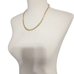 Bellezza Cuban Link Chain Gold Plated 20″ Necklace Vintage Classic Elegant Italy