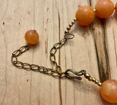 Vintage Butterscotch Beaded Necklace 1950-1960’s
