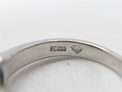 $7000 3 Stone 2.30ct Natural Colombian Emerald Platinum Band Ring 8g