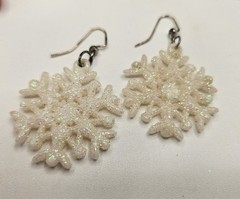 Vintage Christmas Themed Holiday Earrings Gingerbread Man Snow Flake Lot Y2K Era