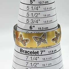 Reed Barton Damascene Butterfly Cuff Bracelet Gold Tone Etched Metal Signed