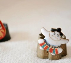 Sumo Wrestler – Japanese cloisonné enamel Pin Badge Brooch Made-to-order NEW