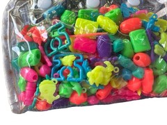 Y2K Vintage Plastic Bracelet Making Bead Bag Charms