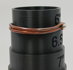 VTG Sterling Signed Cuff Bracelet 2.5in Unisex Solid Stacked Tube 15g Bead