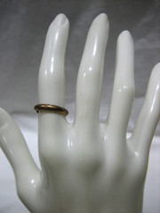 ANTIQUE 1/100 10K RGP PINKIE RING BAND SIZE 5.5