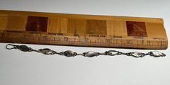 Vintage Mexican Sterling Silver Abalone Link Bracelet Eagle 2 Cuernavaca C110