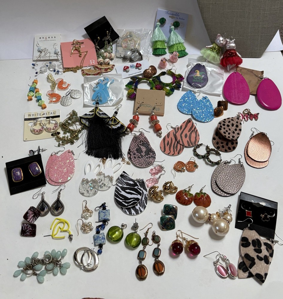 Vintage To Now EARRINGS — 50+MATCHED PAIRS . EXCELLENT CONDITION!