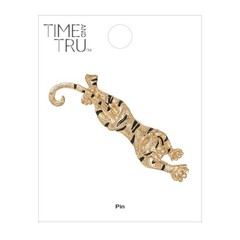 Time and Tru Goldtone Tiger Brooch, 1 Piece