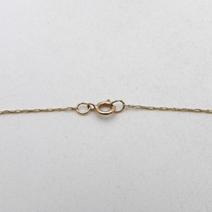 Art Nouveau Solid 10k Gold Natural Mine Cut Diamond Circle Pendant Necklace 21in