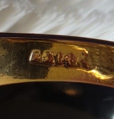 Vintage 14K HGE Amethyst Bling Cocktail Ring Size 7 Signed LIND
