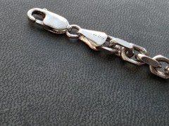 Spa Karizia Vintage Italian 925 Sterling Silver Chain Bracelet 9 Inches