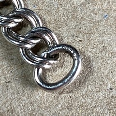 Vtg AC Co Sterling Silver Rhodium Plated Charm Bracelet 7 in. Parallel Link 6.2g