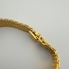 Vintage Monet Bracelet Set of 2 Gold Tone Chain Classic Minimalist Style