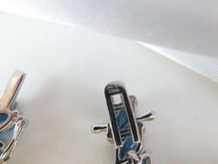Sterling Silver 925 Natural Heated London Blue Topaz Tennis Bracelet 7.5″