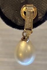 Vintage Majorica 12K-GF Clip-On Faux Pearls Very Good Condition 1” See Pics