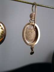 Vintage Gold Earrings 14K (583) and 18K (750) Made in Former USSR Weight 5.9g