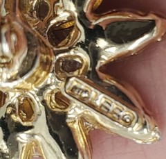 Vintage Edlee Brooch Pin- Stunning floral flower Mid-century Brooch- Dazzling