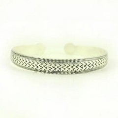 Retro Tibetan Silver Cuff Bracelet Carved Fish Elephant Flower Vintage Bangle