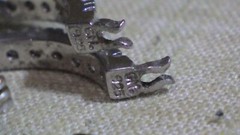 GM sterling silver 925 hoop with crystal CZs? earrings clear stones 24mm