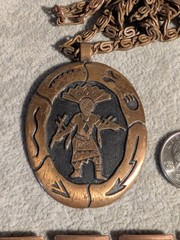 Vintage Lot 5 Pieces of trading post route 66 copper jewelry! Southwestern!