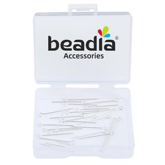 925 Sterling Silver Open Eye Pins 0.5x20mm – 30pcs Jewelry Making Supplies Findi