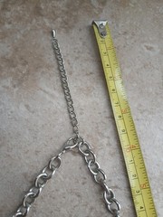 Mid Century Modern Style Silver Tone Bib Necklace Adjustable Length