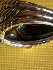 VTG One Owner / DAVID YURMAN triple cable 14kt GOLD “X” ring / Size 8.5 / 12.9 G