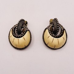 Vintage Clip On Earrings Lot Of 4, Midcentury To Late Century