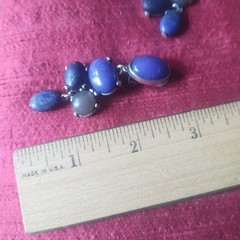 Chicos Blue Clip On Earrings