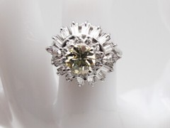 Antique 1920s $25,000 GIA 4.59ct FANCY YELLOW VVS OLD EURO Diamond Platinum Ring