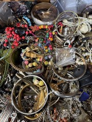 Jewelry Craft Lot Most Wearable Assorted Vintage To Now Small Flat Rate Box