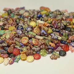 Vintag Styley Bulk Jewelry glass bead Lot ALL Brand New Untested Mix Match