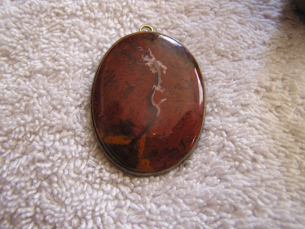 Vintage Brown Natural Stone Pendant