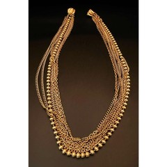 Vintage 1960’s Goldtone Multi-strand Necklace Unsigned Beauty