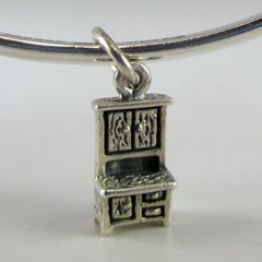 VINTAGE Sterling Silver HOOSIER CABINET Charm for Bracelet BROWN COUNTY Antique
