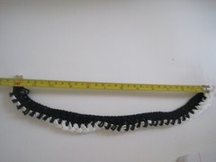 Black White Choker Seed Bead 1990s New