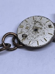 bracelet antique handmade 7″ long watch faces copper hardware ooak