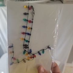 Vintage Necklace Department 56 Christmas Lights Strand 22in Deadstock