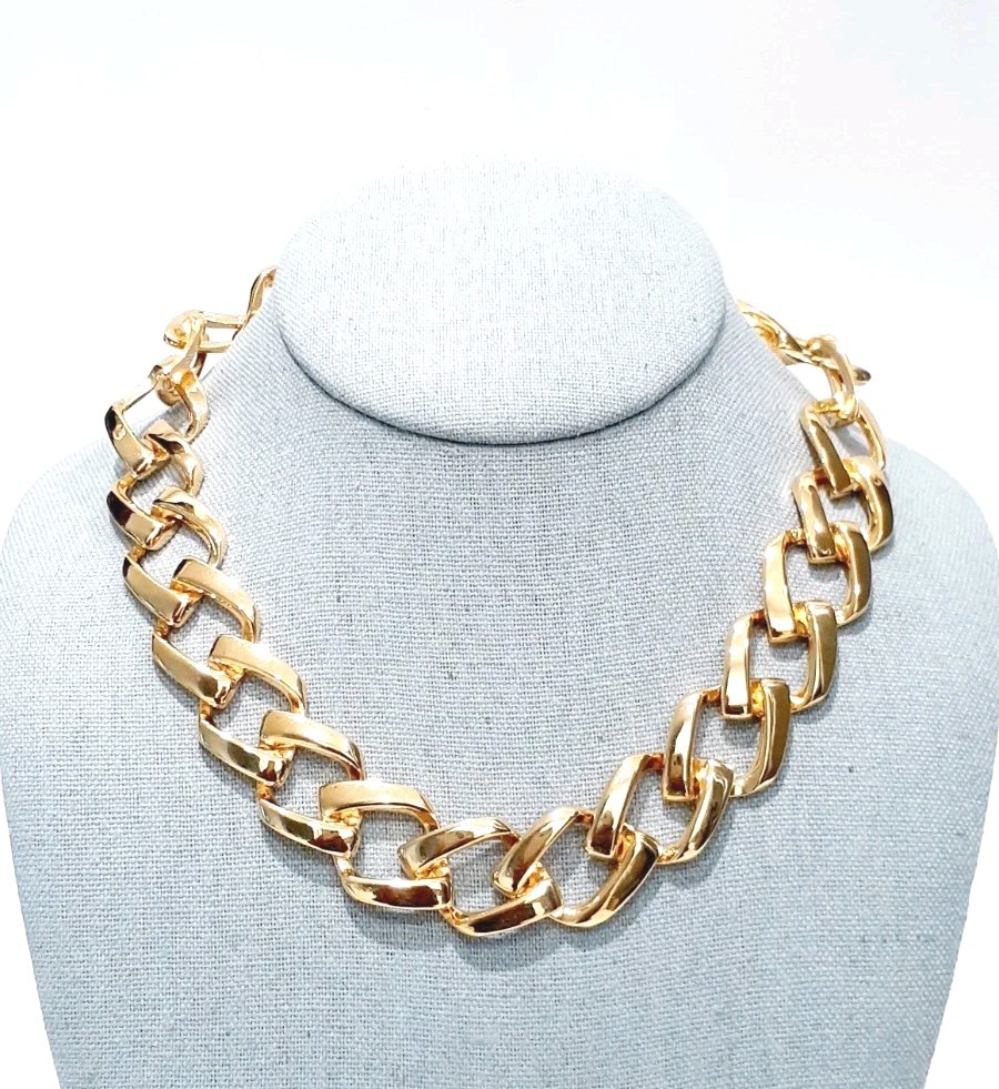 Vintage Cacharel Gold Tone Necklace Rare SEE DESCRIPTION Free Ship!