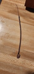 Antique 9K Yellow Gold Curb Chain Bracelet Padlock Edwardian