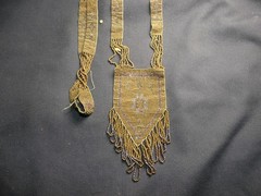 Antique 1920’s Micro Beaded Cut Steel Flapper Necklace