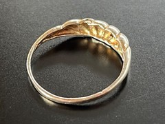 VTG Lot of 2 Handcrafted 925 Silver Stackable Rings Approx Size 7 Detailed 2.27G