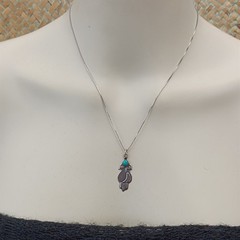 VTG Artisan Silver Two Birds Pendant Necklace Boho Spiritual Vintage Dove 925