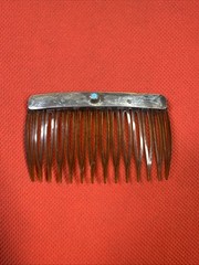NAVAJO 925 Sterling Silver – Vintage Turquoise Hair Comb Clip