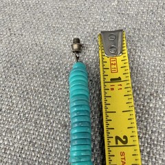Vintage Necklace Aqua Beads 17 Inches Beach